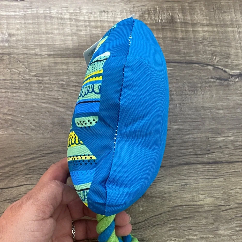 Blue and Green Star-Shaped Dog Toy